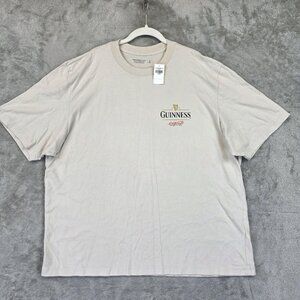 Guinness Abercrombie & Fitch Shirt Mens Size XL Beige My Goodness Graphic Tee